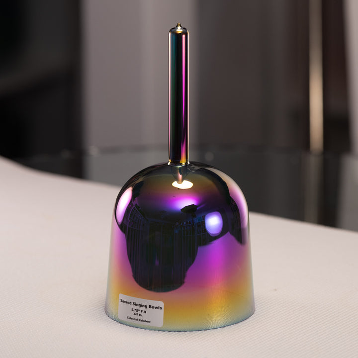 5.75" F-8 Handheld Celestial Rainbow Singing Bowl from Sacred Singing Bowls™
