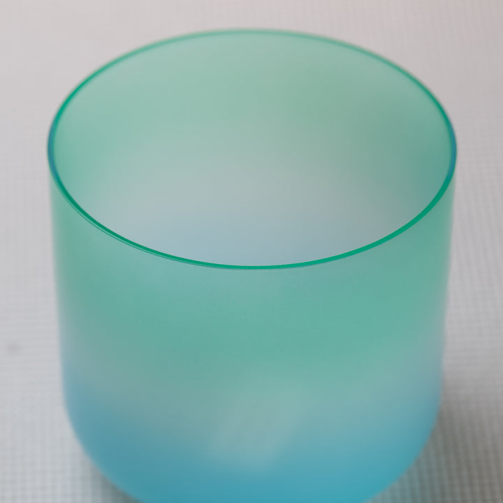 Turquoise Tide singing bowl close up