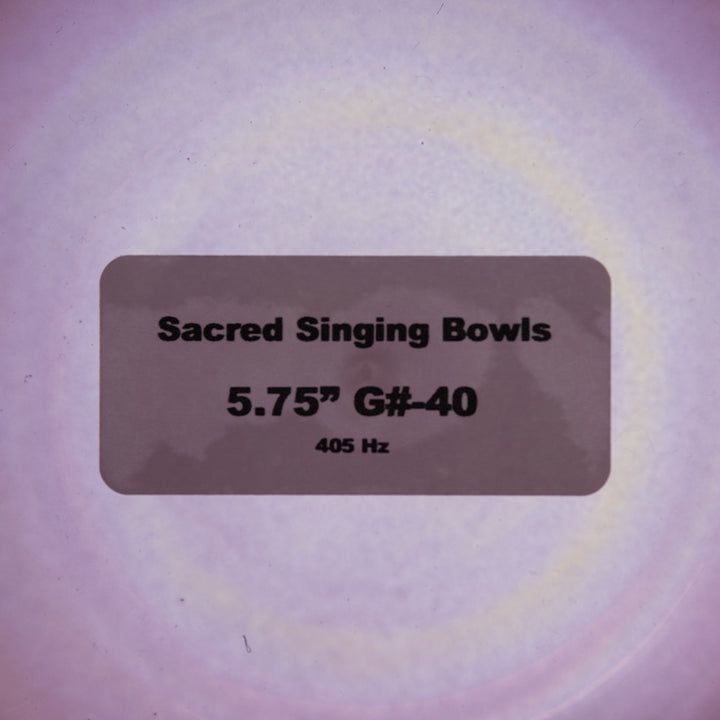 Sacred Singing Bowls™ product label