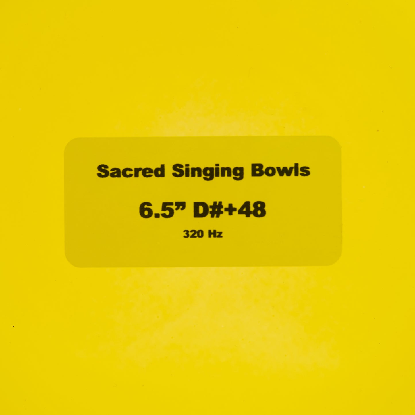 6.5" D#+48 Heliodor Color Crystal Singing Bowl, Sacred Singing Bowls