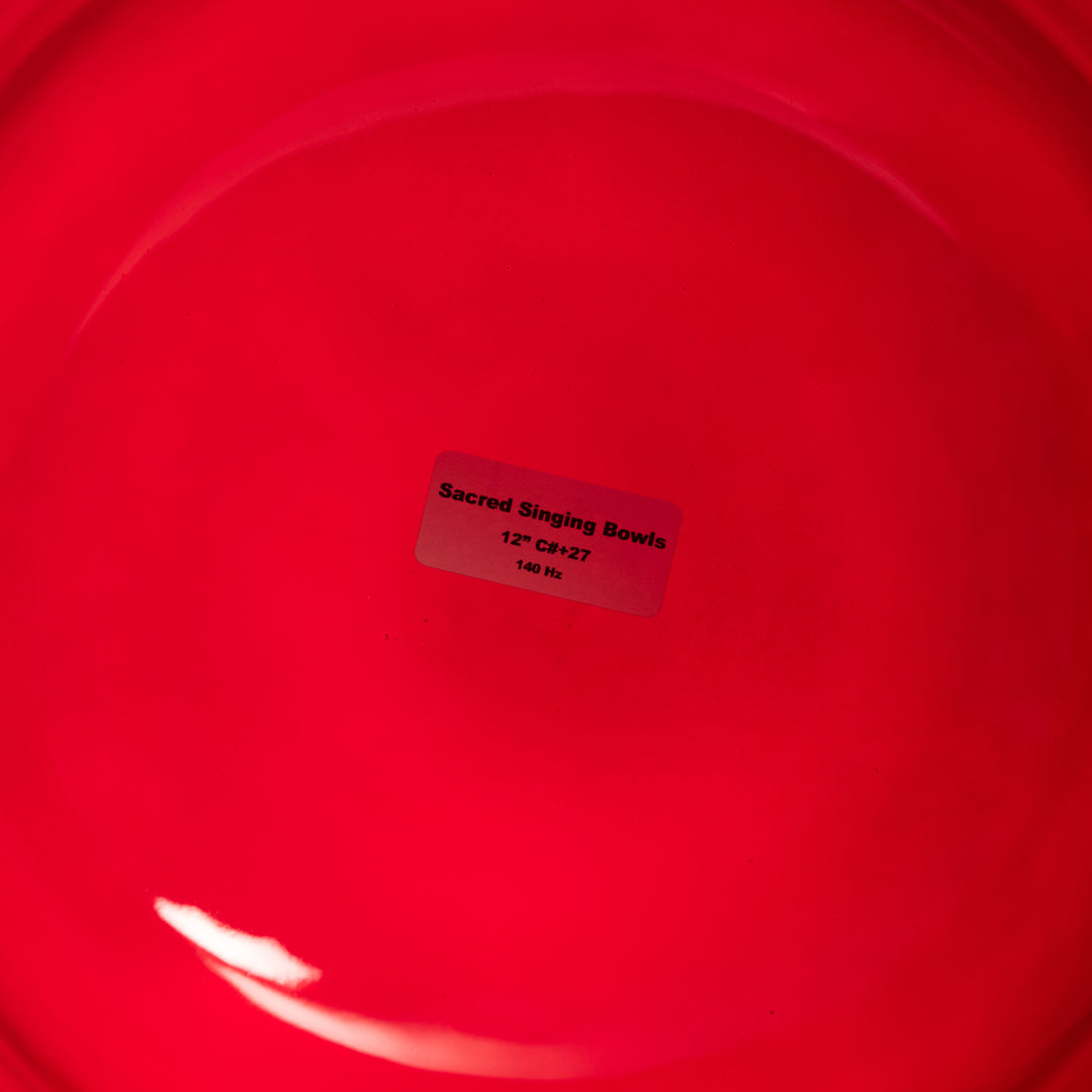 12" C#+27 Ruby Ray Crystal Singing Bowl