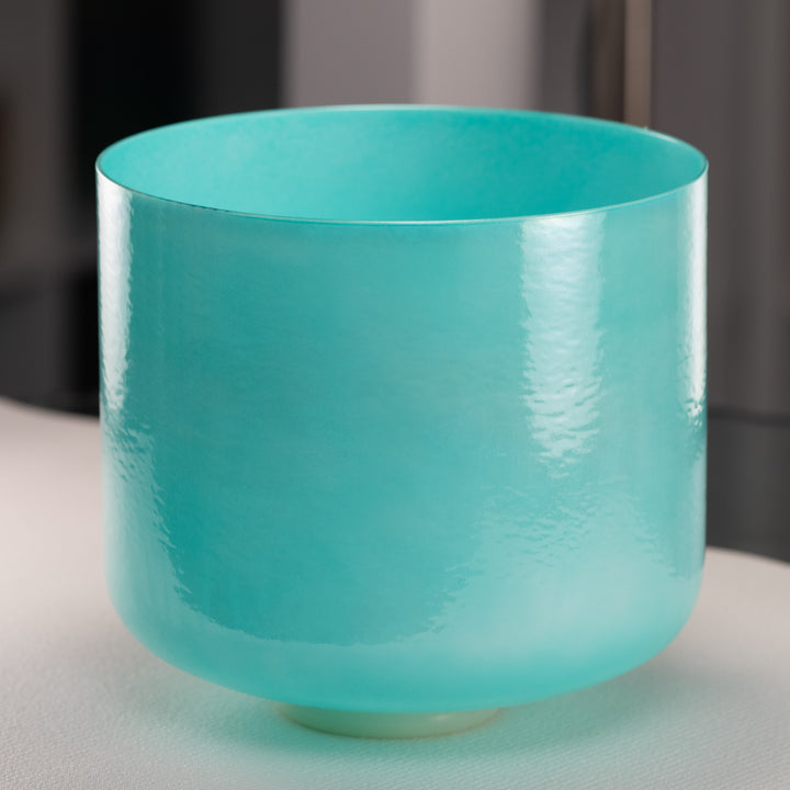 11" C#-38 Turquoise Tide Crystal Singing Bowl