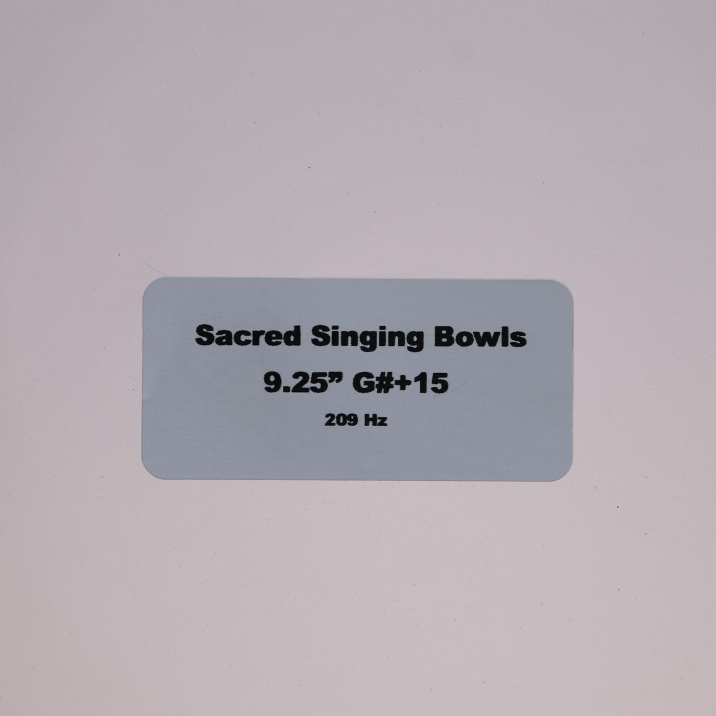 9.25" G#+15 Clear Quartz Crystal Singing Bowl, Sacred Singing Bowls