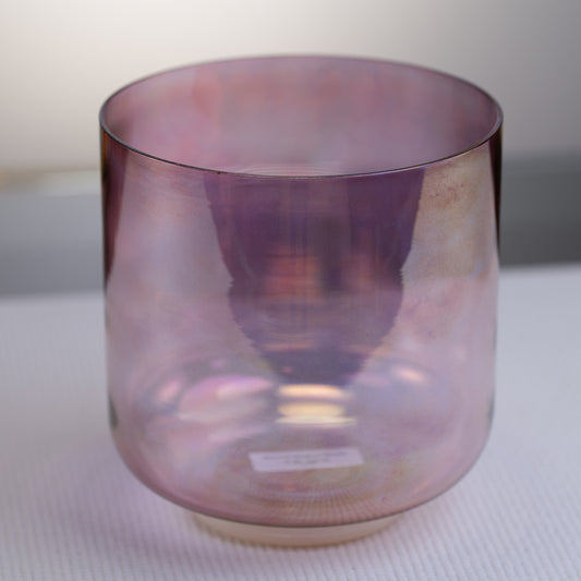 7.5" C#+6 Solar Violet Crystal Singing Bowl, Perfect Pitch