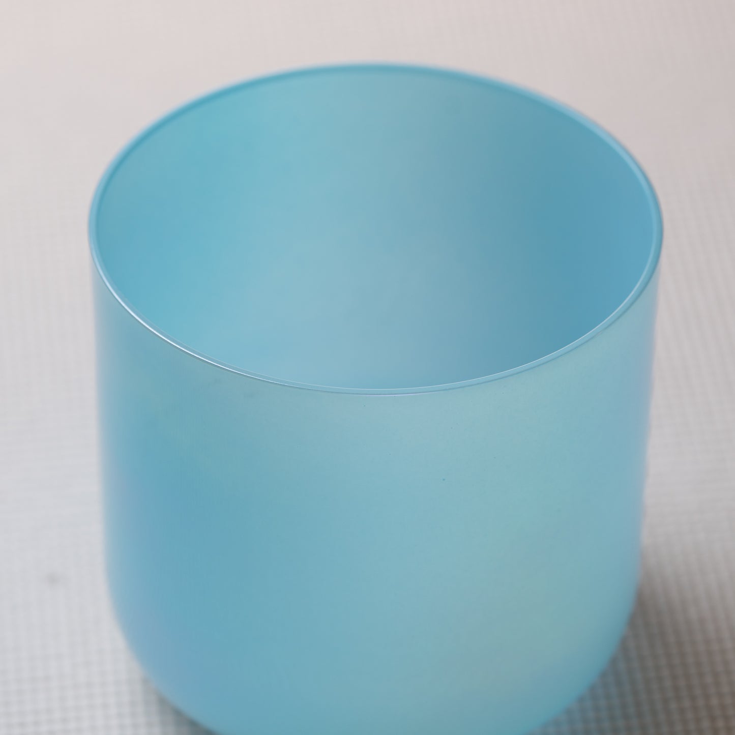 5.75" G#-21 Aquamarine Color Crystal Singing Bowl, Prismatic, Sacred Singing Bowls