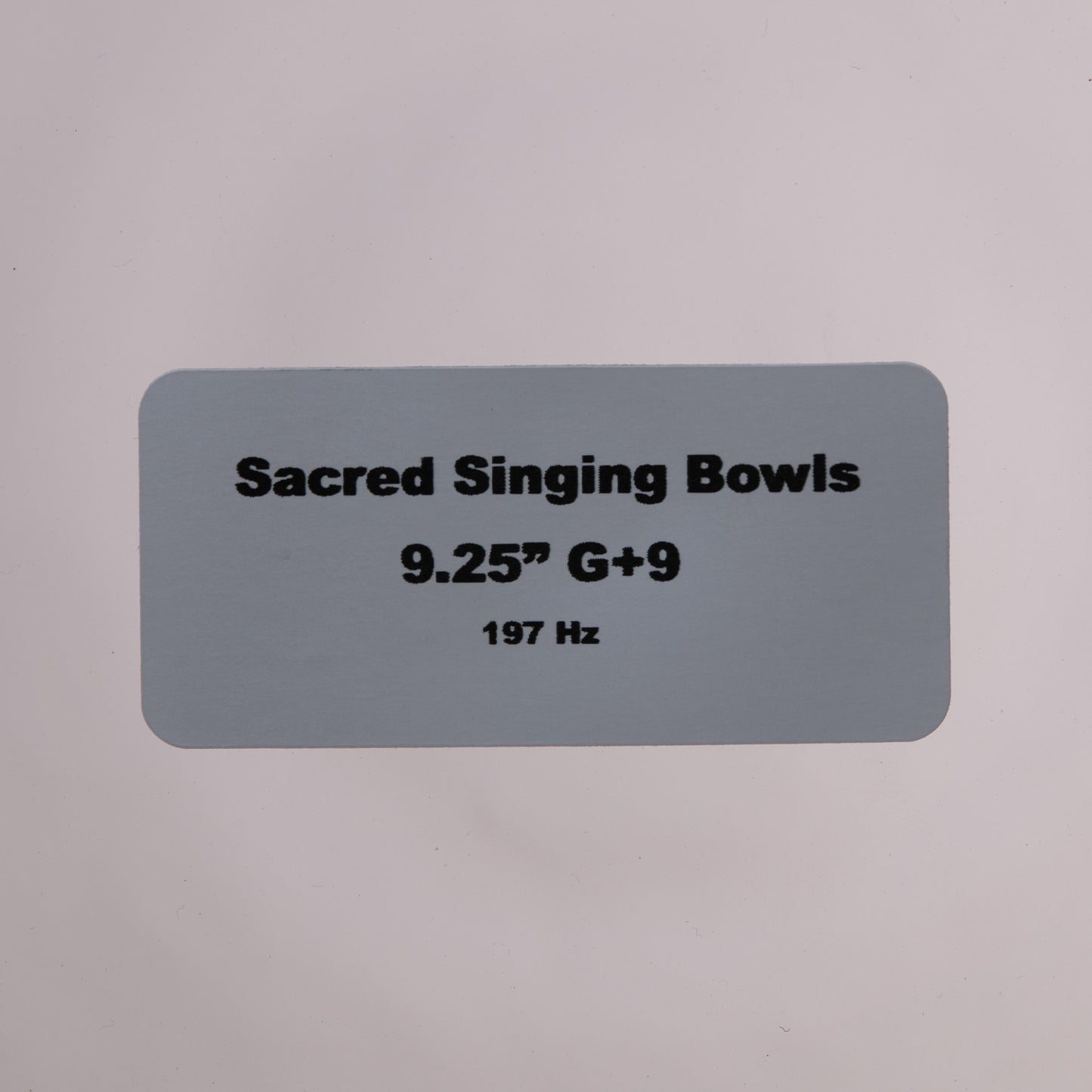 9.25" G+9 Clear Quartz Crystal Singing Bowl, Sacred Singing Bowls