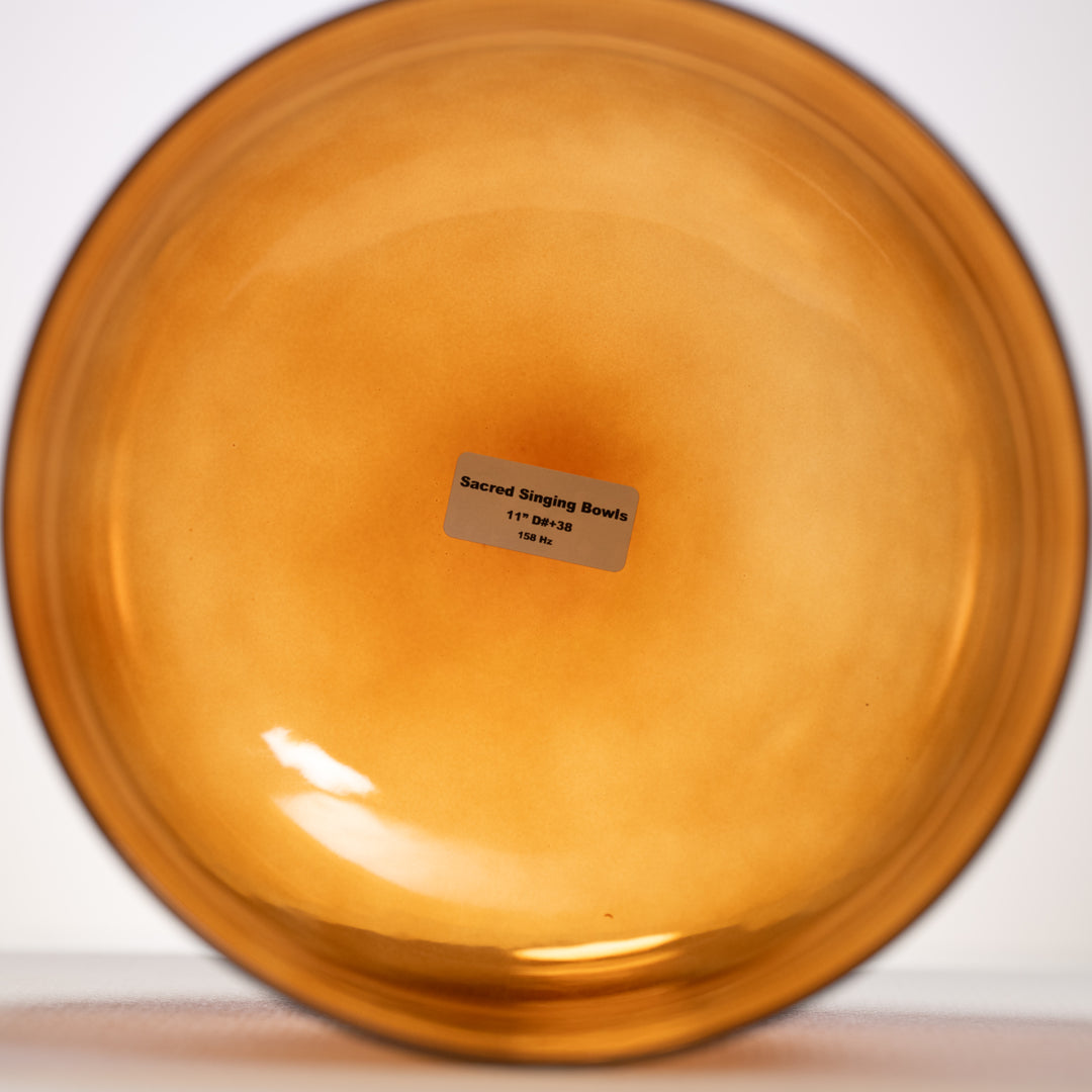 11" D#+38 Sacred Ground Crystal Singing Bowl