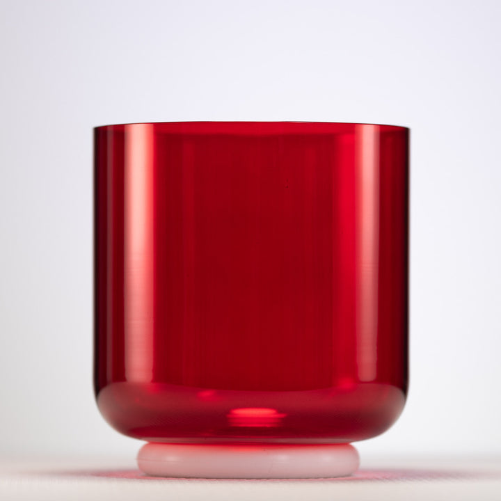 6" F#+8 Ruby Ray Crystal Singing Bowl, Perfect Pitch