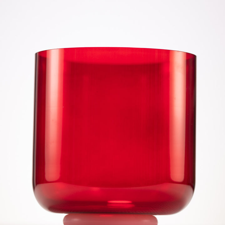 7.5" D+7 Ruby Ray Crystal Singing Bowl, Perfect Pitch