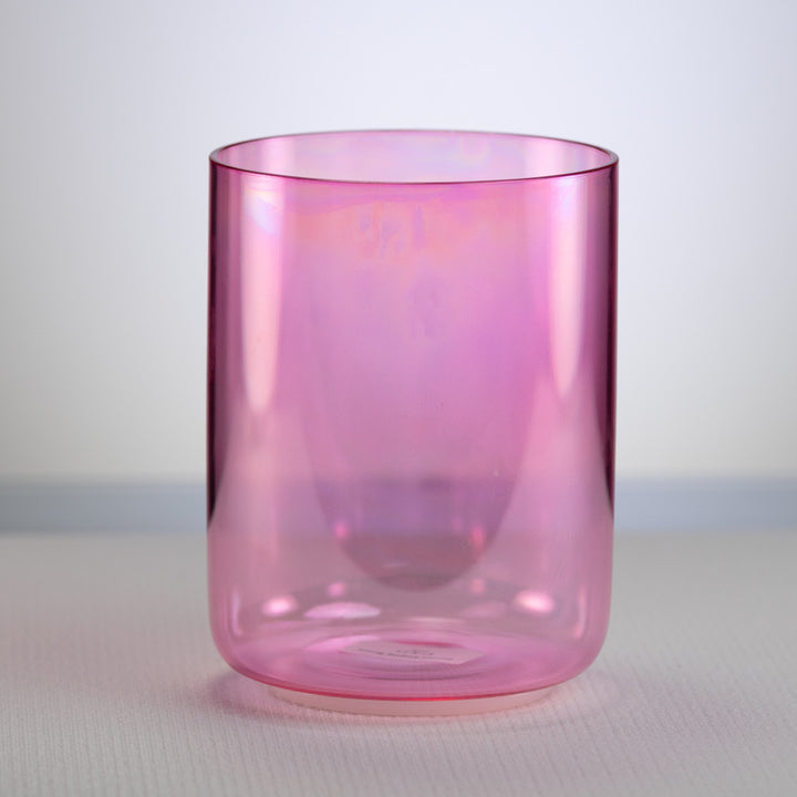 6" A-21 Pink Lotus Crystal Singing Bowl