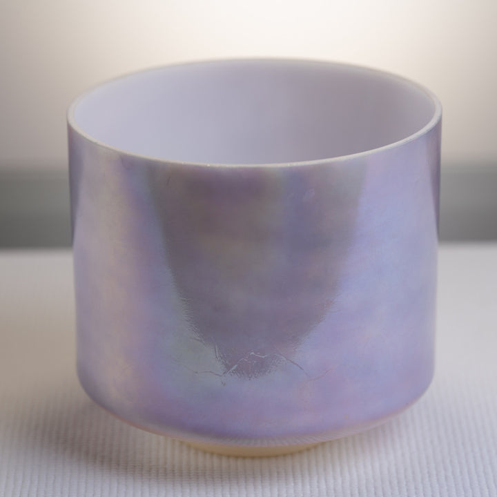 8" C#+45 Tesseract Salt Saint Germain Sky Crystal Singing Bowl, Crystal Tones™