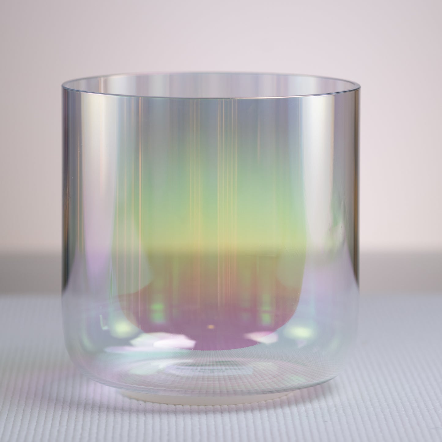 7.25" G+32 Prismatic Rainbow Crystal Singing Bowl, Sacred Singing Bowls