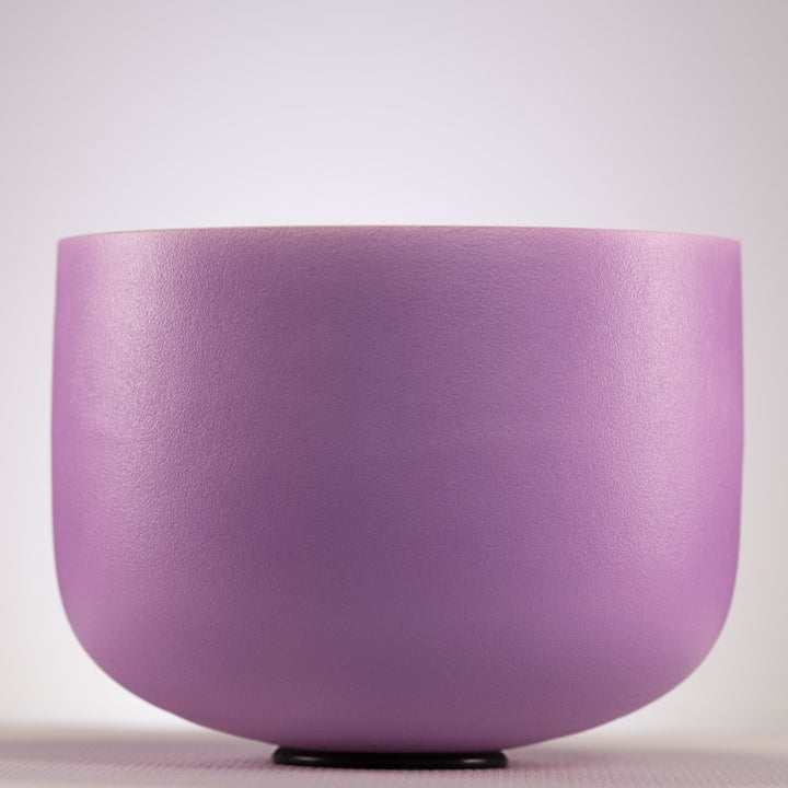 12" D-31 Frosted Lilac Blossom Crystal Singing Bowl
