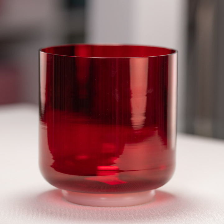 6.5" F#-43 Ruby Ray Crystal Singing Bowl