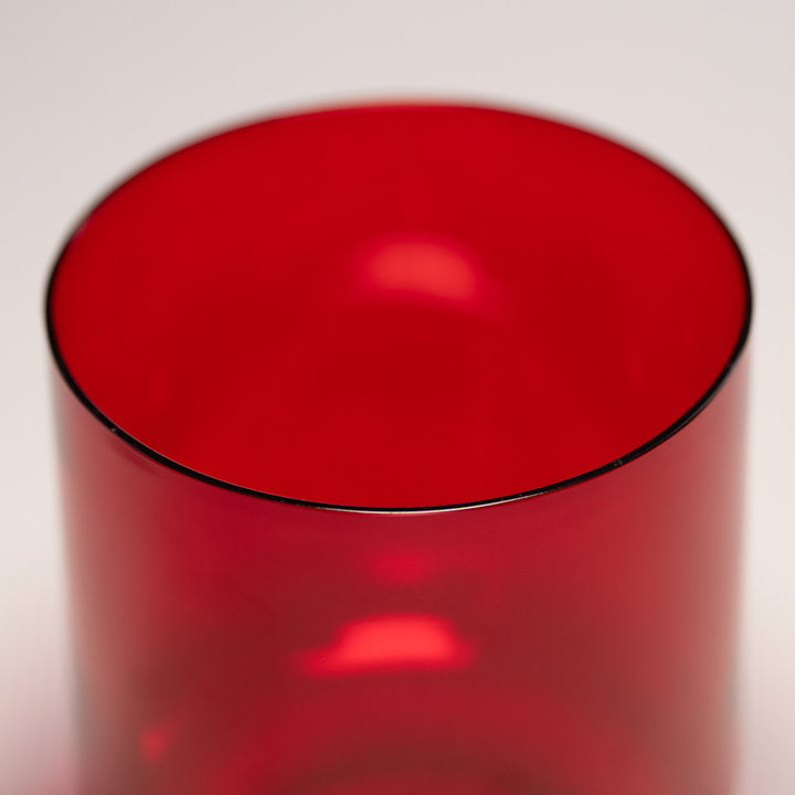 6" F#+8 Ruby Ray Crystal Singing Bowl, Perfect Pitch