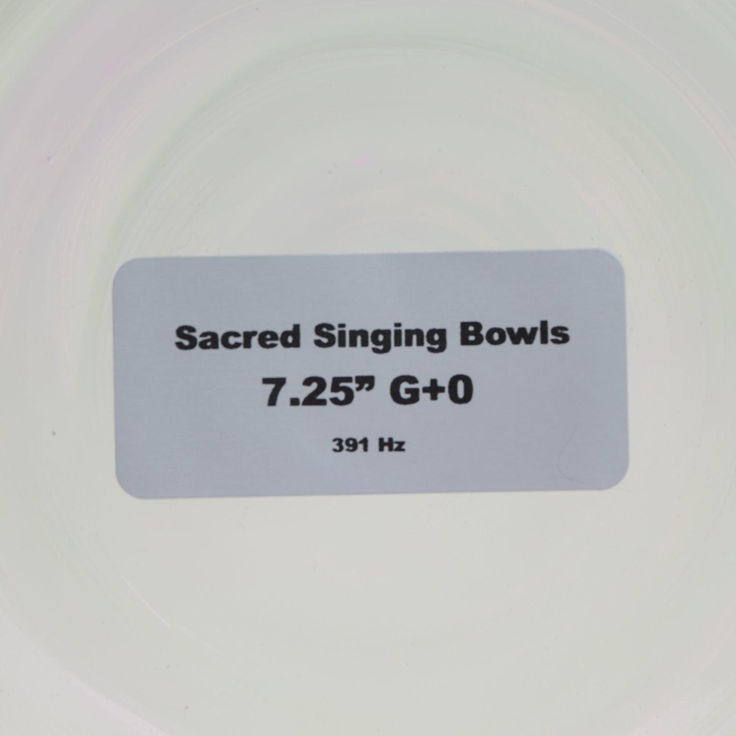 7.25" G+0 Prismatic Rainbow Crystal Singing Bowl, Perfect Pitch, Sacred Singing Bowls