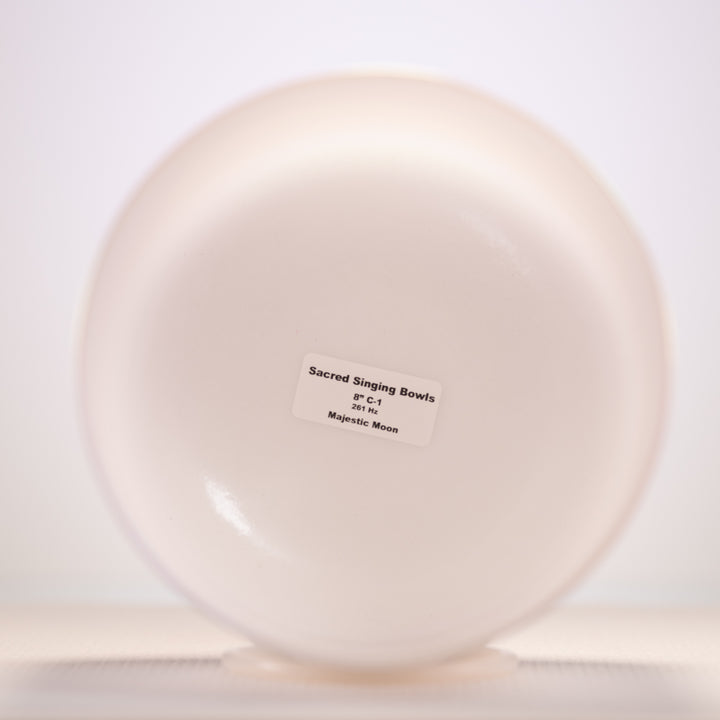 8" C-1 Majestic Moon Crystal Singing Bowl, Perfect Pitch