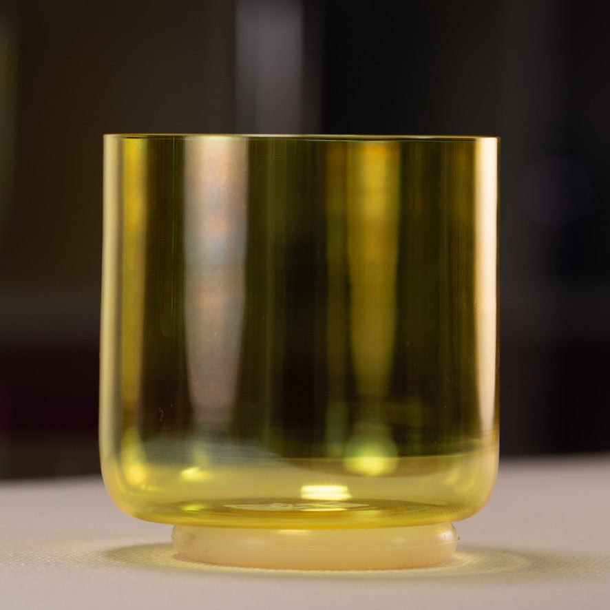 6" E+10 Radiant Sun Crystal Singing Bowl, Perfect Pitch