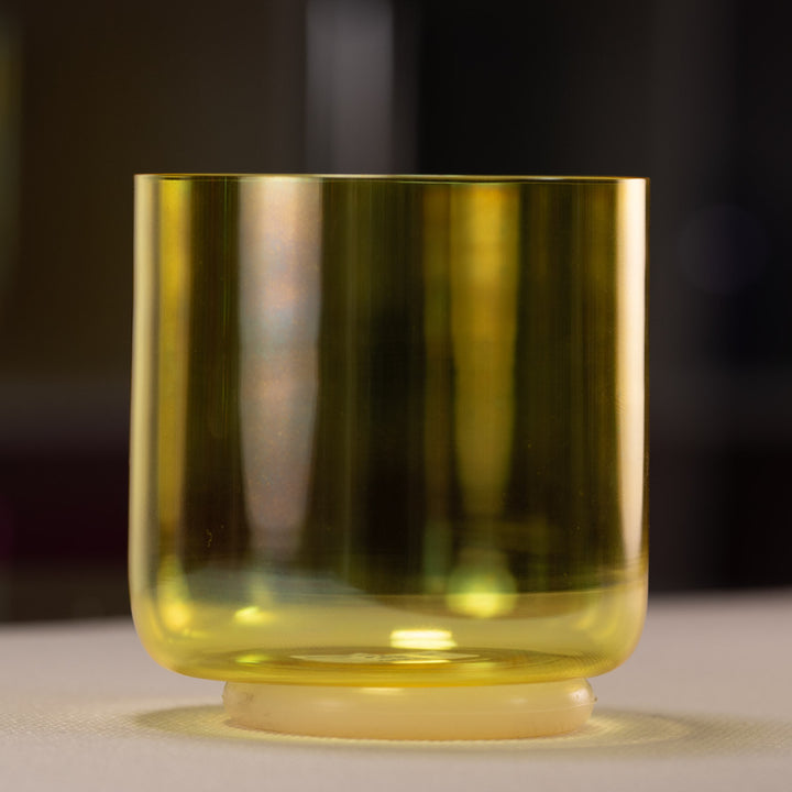 6" E+10 Radiant Sun Crystal Singing Bowl, Perfect Pitch