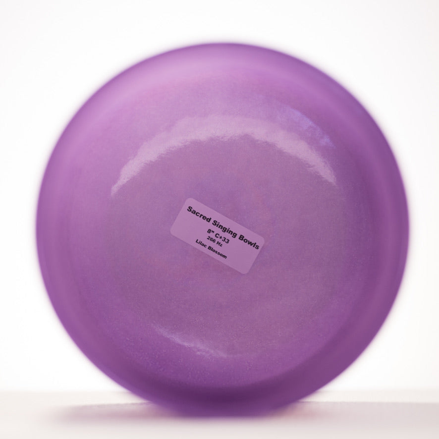 8" C+33 Lilac Blossom Crystal Singing Bowl