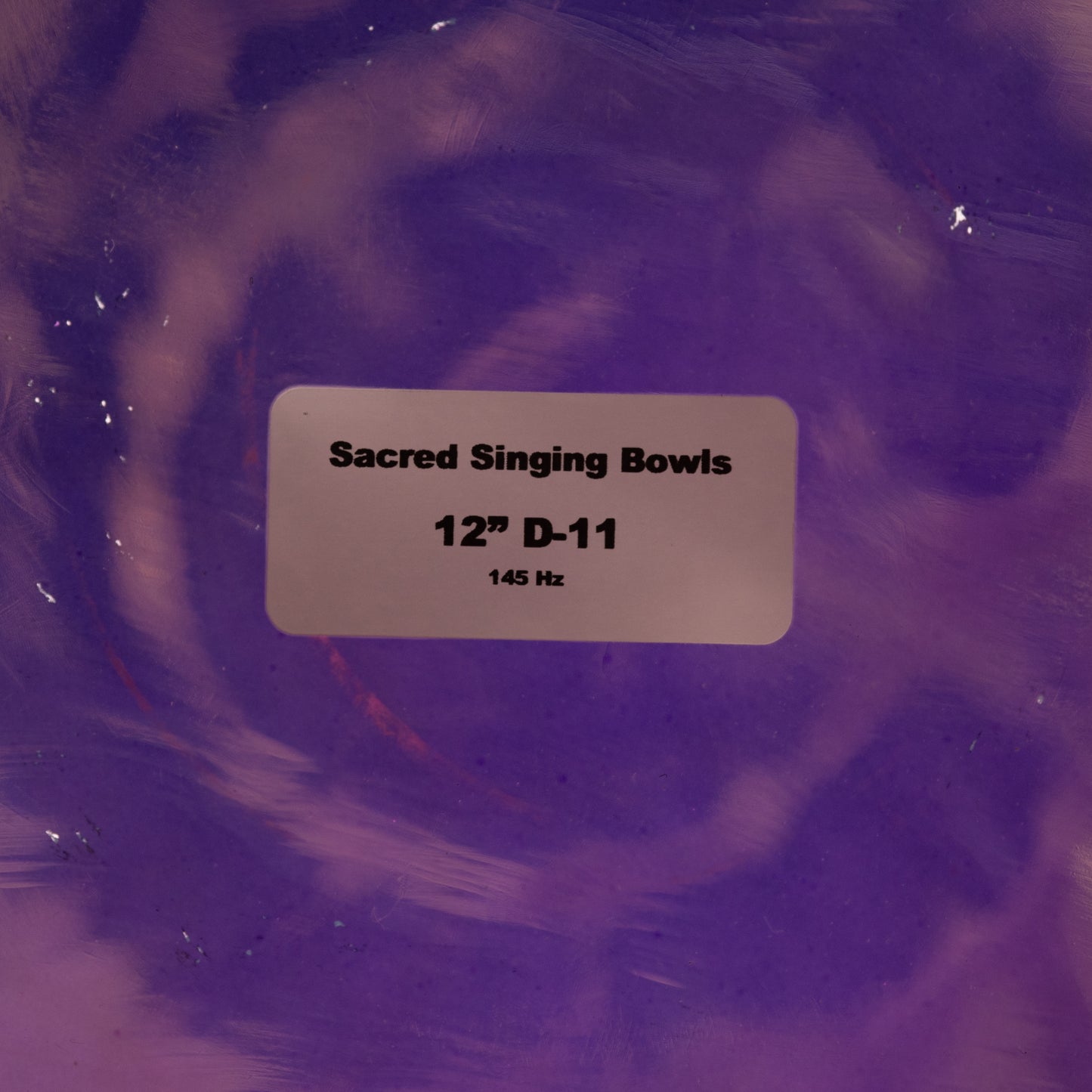 12” D-11 Magenta Manifestation Sacred Symphony Bowl, Silver Inside, Tall, Sacred Singing Bowls