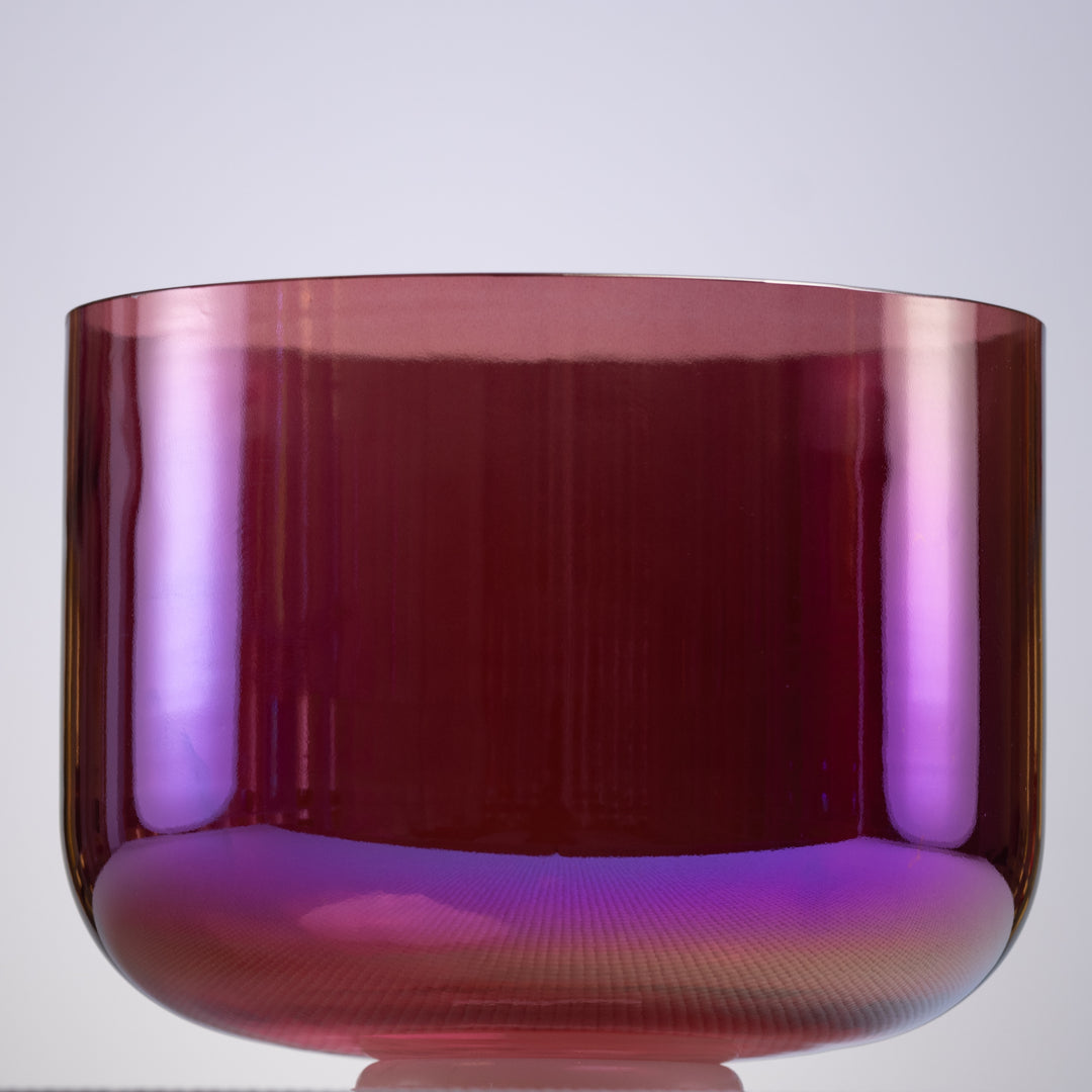 11" G+8 Healing Violet Flame Crystal Singing Bowl