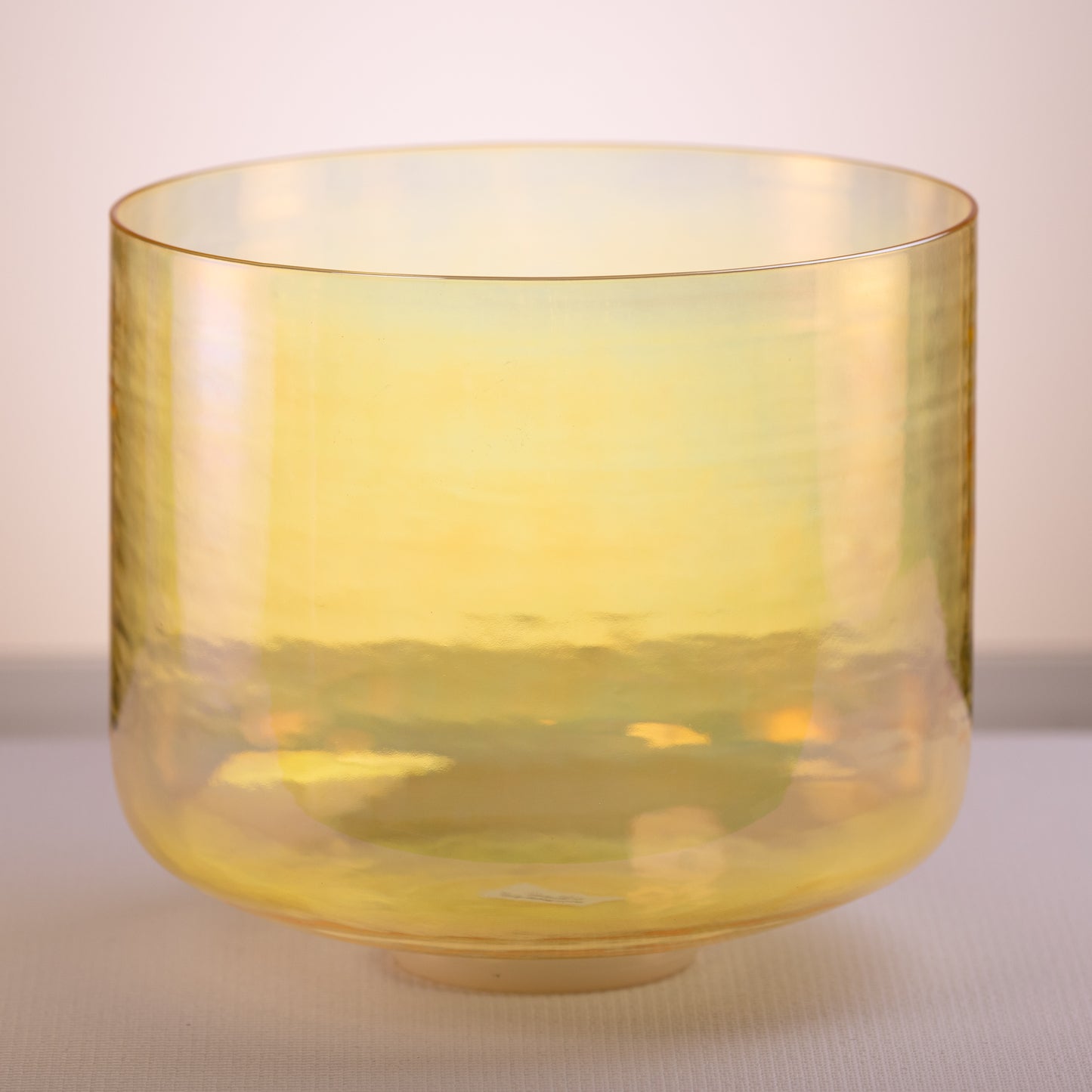 11.75" B+27 Radiant Sun Crystal Singing Bowl, Prismatic, Sacred Singing Bowls