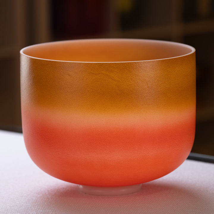 D Major: Frosted Crystal Singing Bowl Set
