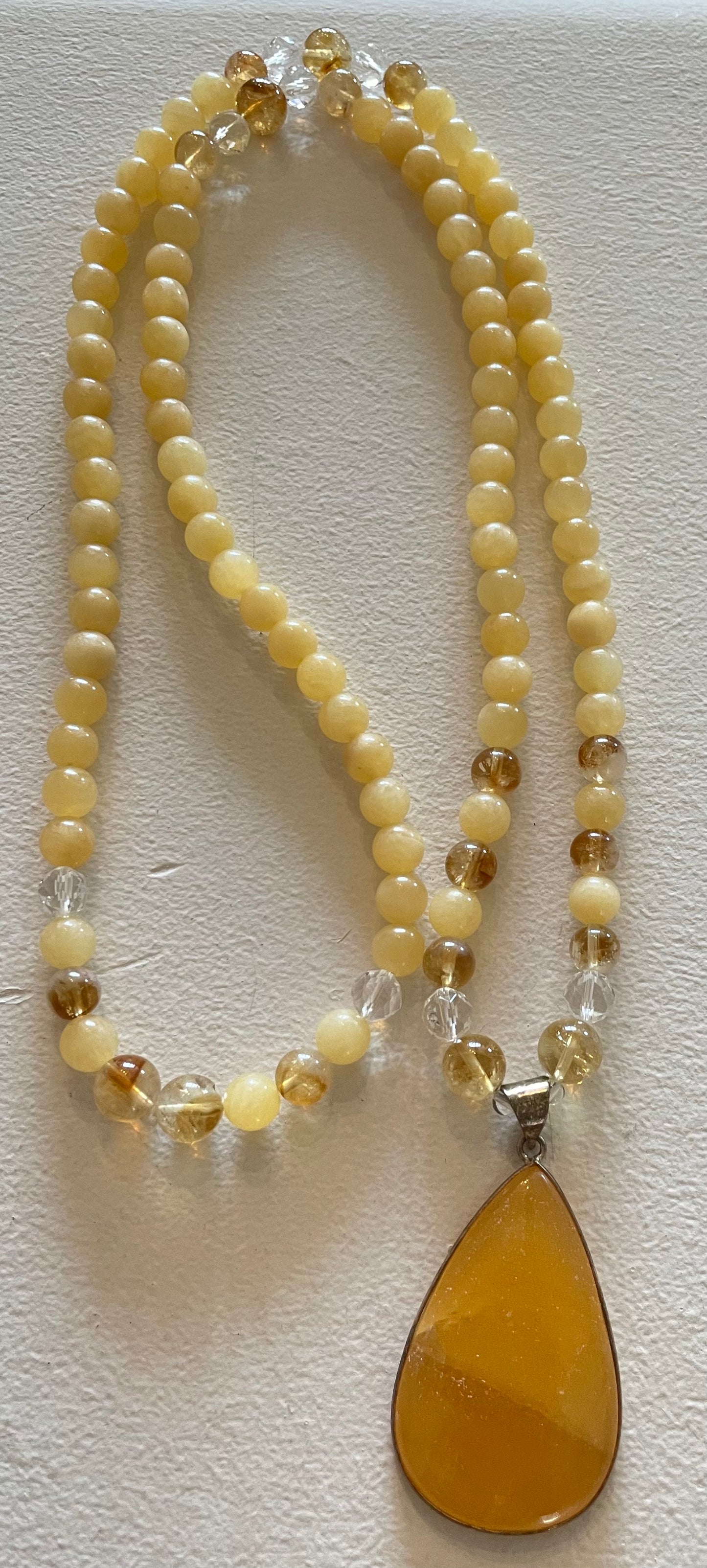 Yellow Calcite Mala