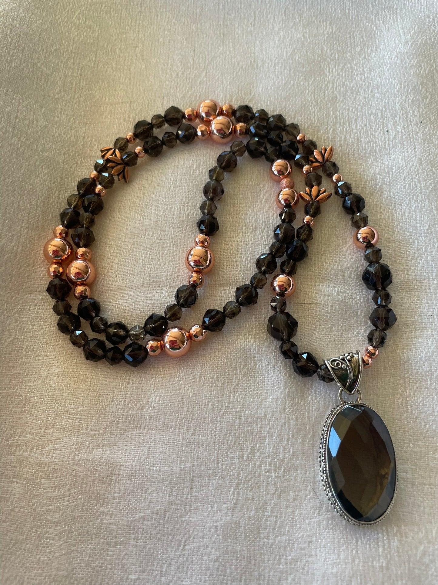 Smoky Quartz Mala