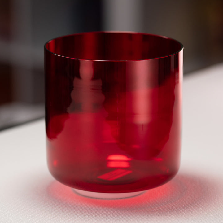 7.5" C#-30 Ruby Ray Crystal Singing Bowl