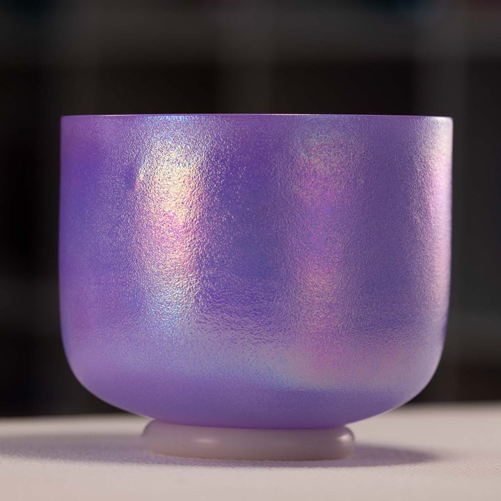 8" E-30 Lilac Blossom Celestial Frosted Bowl