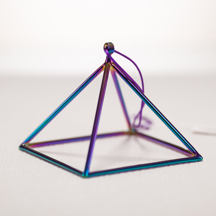 5" Celestial Rainbow Crystal Pyramid from Sacred Singing Bowls™