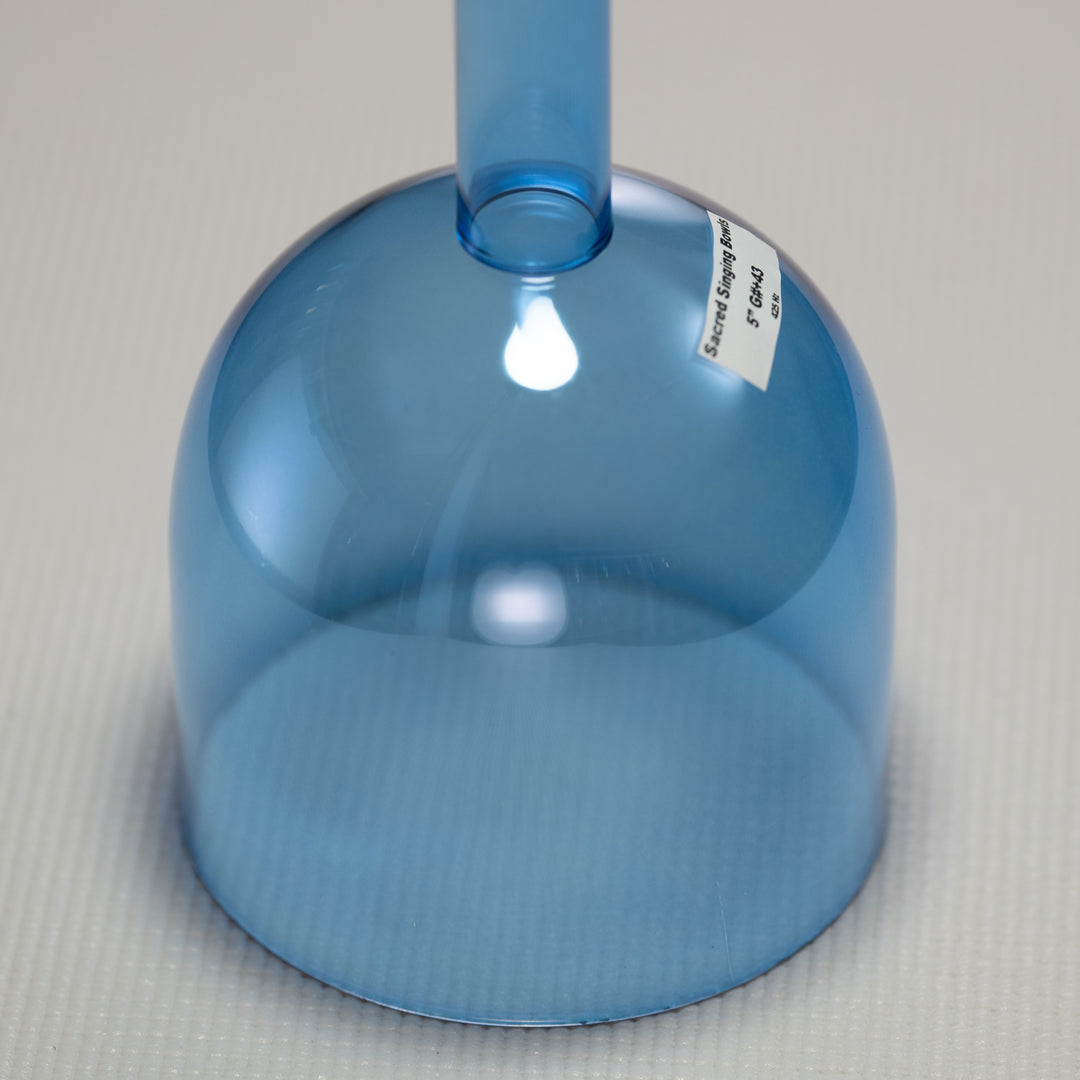 Blue throat chakra singing bowl