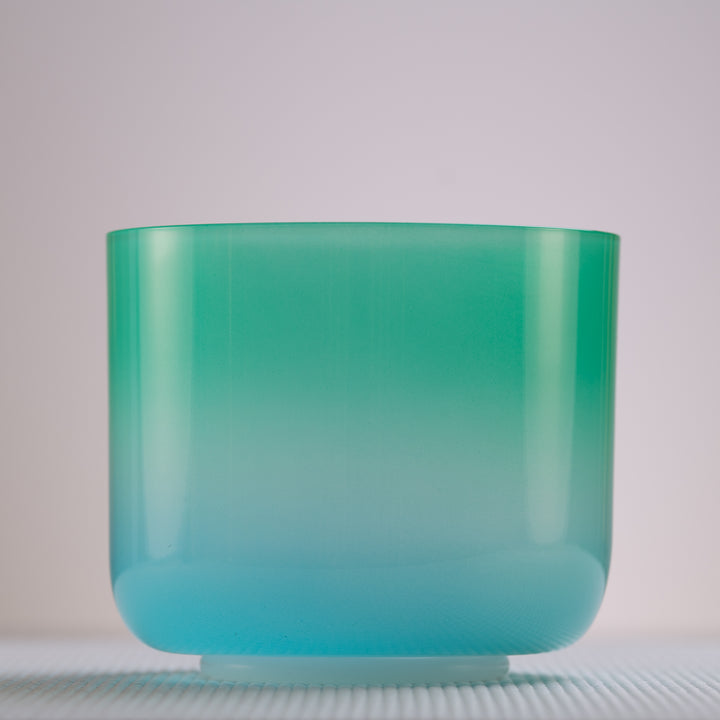 6.25" D#-32 Turquoise Tide Crystal Singing Bowl from Sacred Singing Bowls™