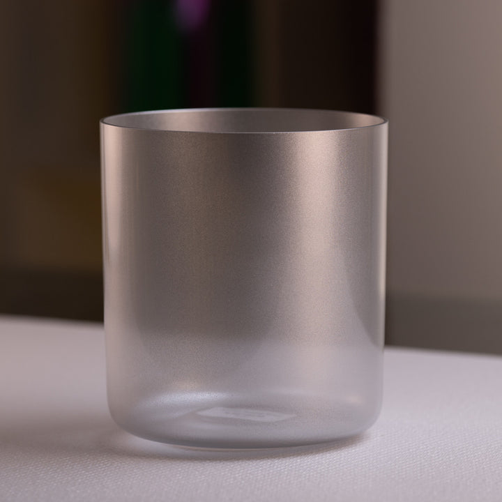 Silver crystal sound bowl