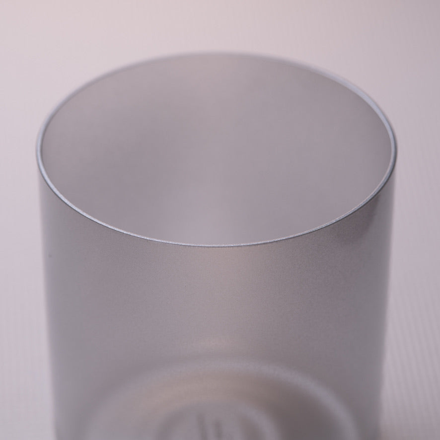Silver crystal singing bowl