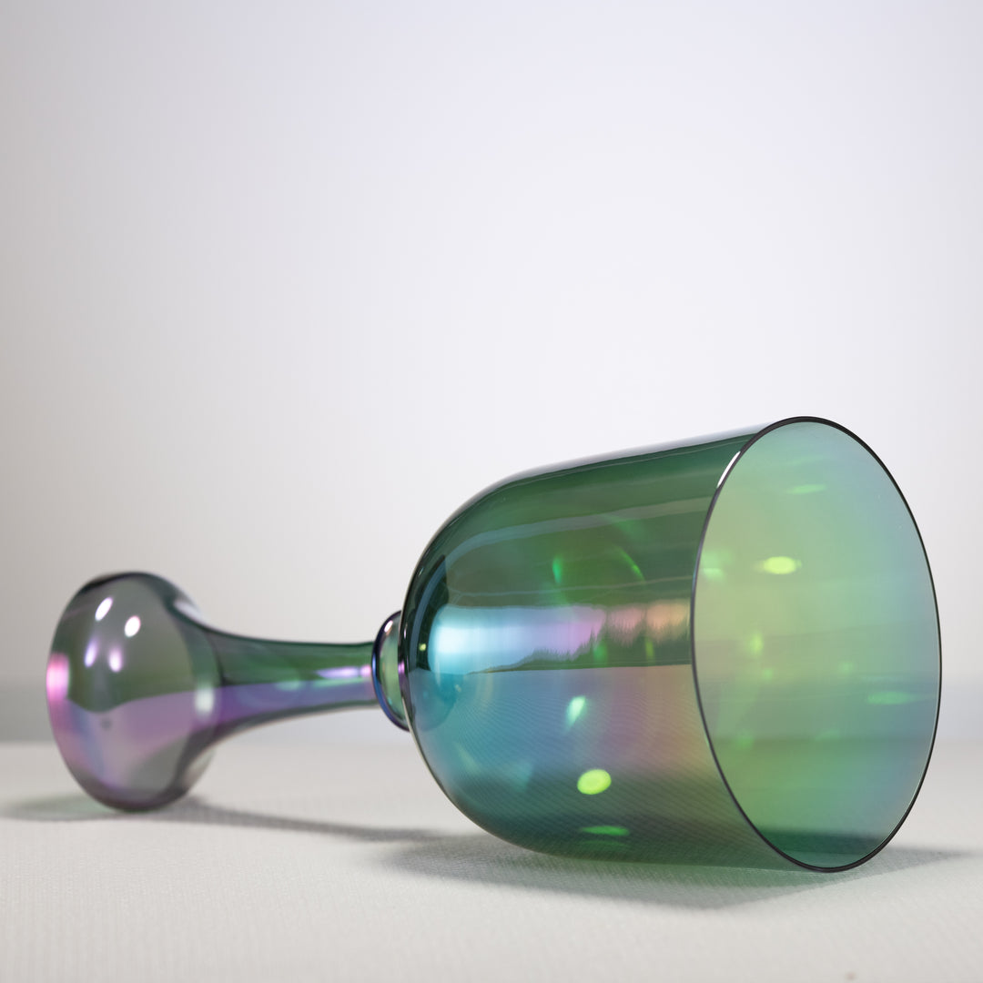 Green crystal singing chalice