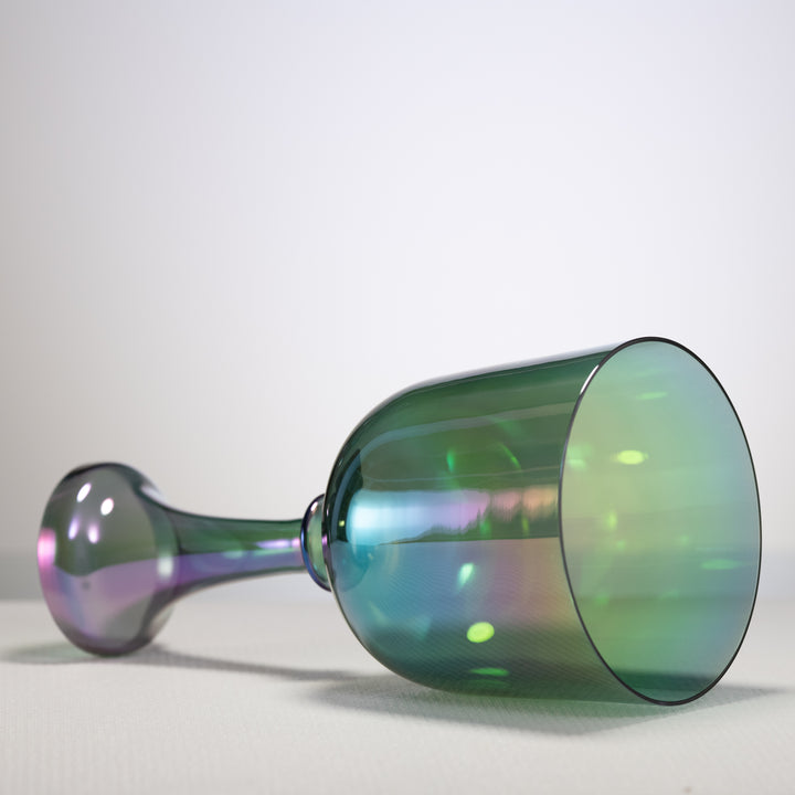 Green crystal singing chalice