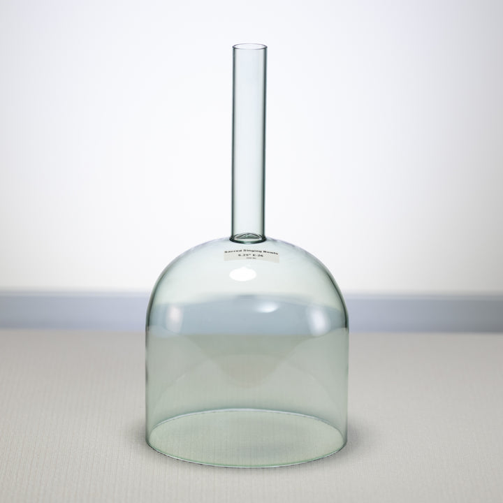 Handheld crystal singing bowl