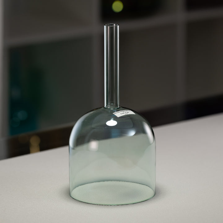 Green crystal singing bowl