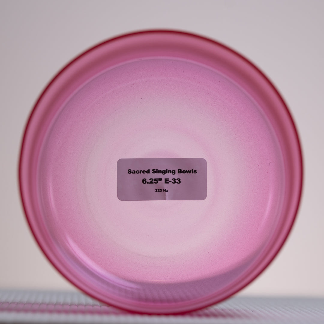 Pink solar plexus singing bowl