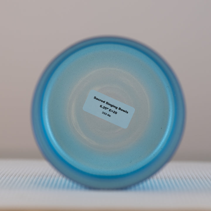Sacred Singing Bowls™ product label with bowl specifications