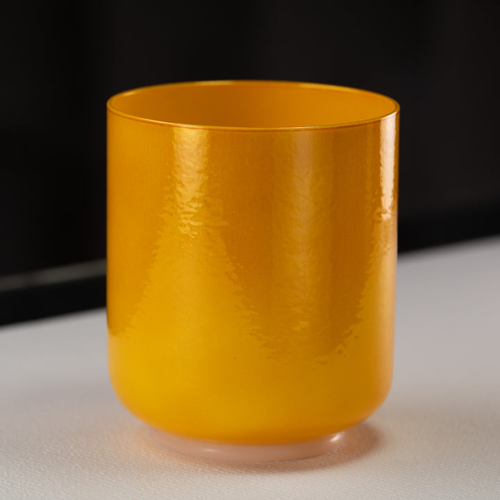 Yellow heart chakra singing bowl
