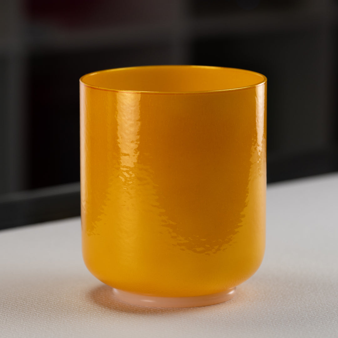 Perfect pitch crystal singing bowl in F