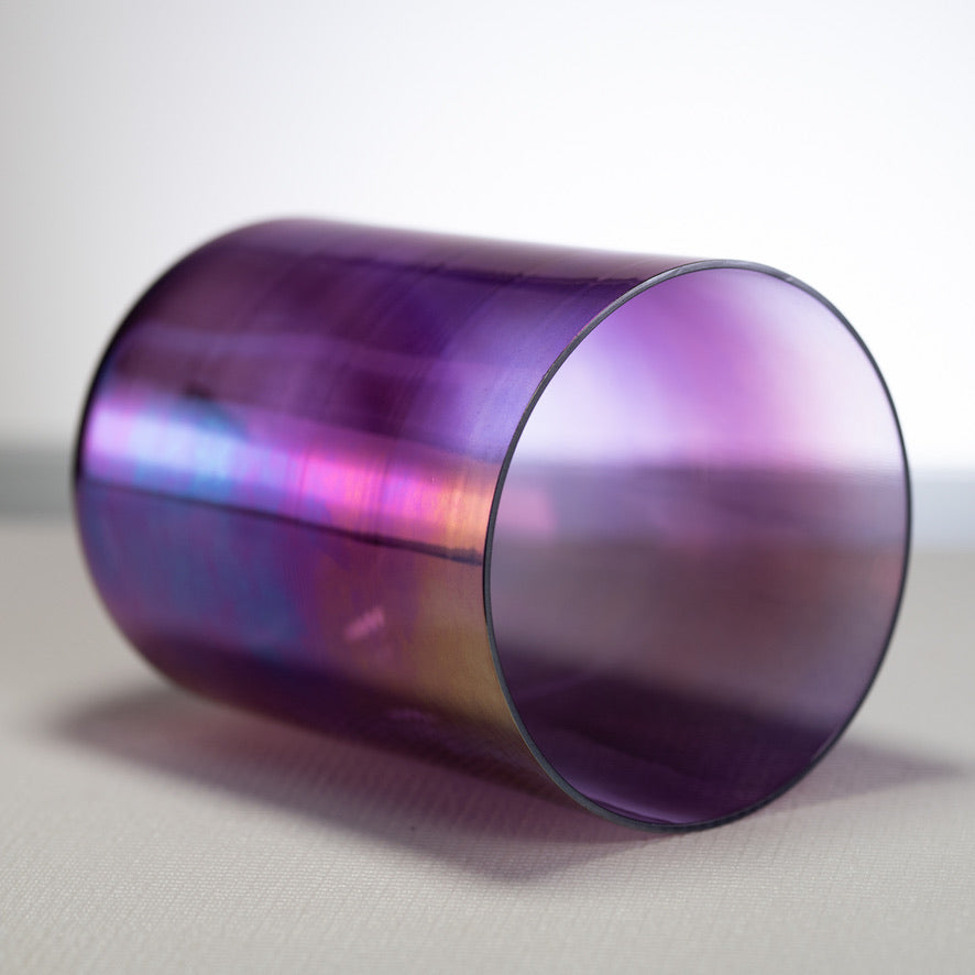 6.25" F#-5 Amethyst Activation Crystal Singing Bowl, Tall, Perfect Pitch from Sacred Singing Bowls™