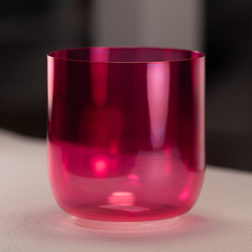 6.25" F#+14 Pink Lotus Crystal Singing Bowl from Bowls of Sound