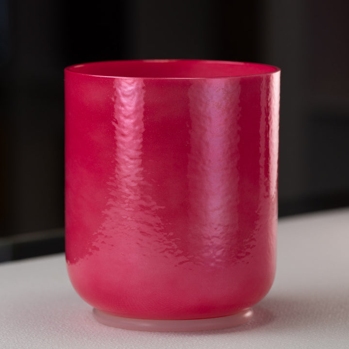 Pink crystal singing bowl