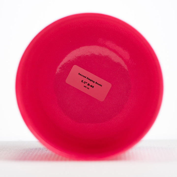 Pink crown chakra singing bowl