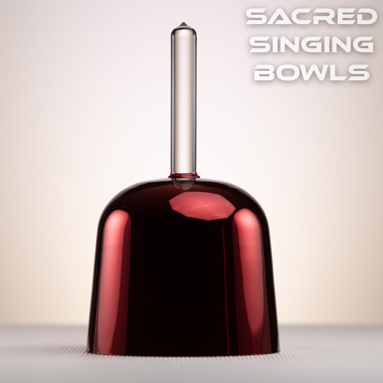 6.5" C-11 Ruby Ray Handheld Crystal Singing Bowl from Bowls of Sound